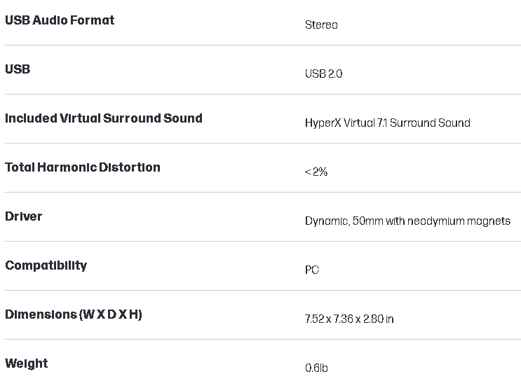 HyperX Cloud Stinger S - wired Gaming Headset - 50mm Dynamic Driver- 4P4F1AA - HyperX Virtual 7.1 Surround Sound -Dynamic, 50mm with neodymium magnets - Over ear, circumaural, closed back form factor