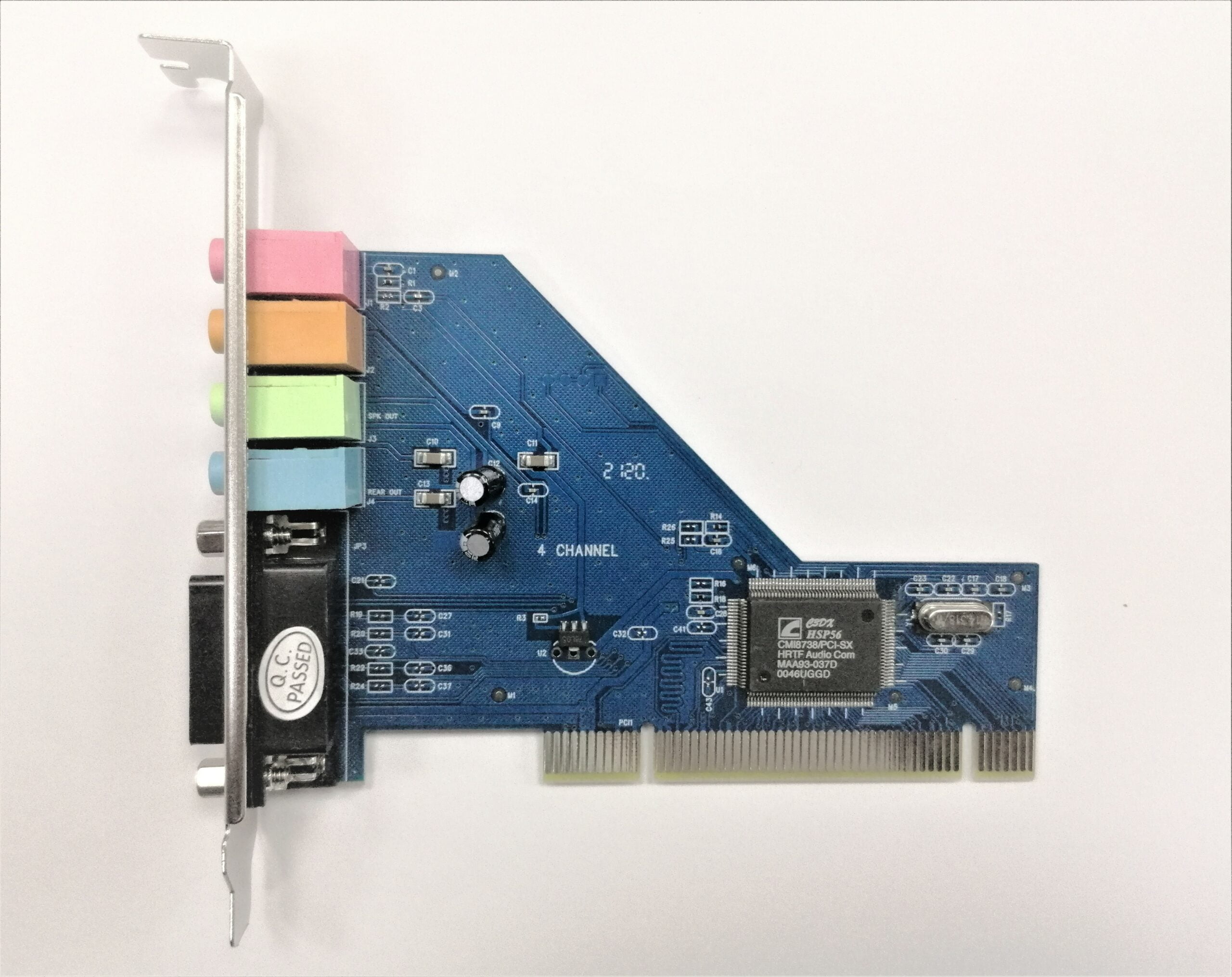 4-CHANNEL C-MEDIA 8738 CHIP 3D audio stereo pci sound card { compatible ...