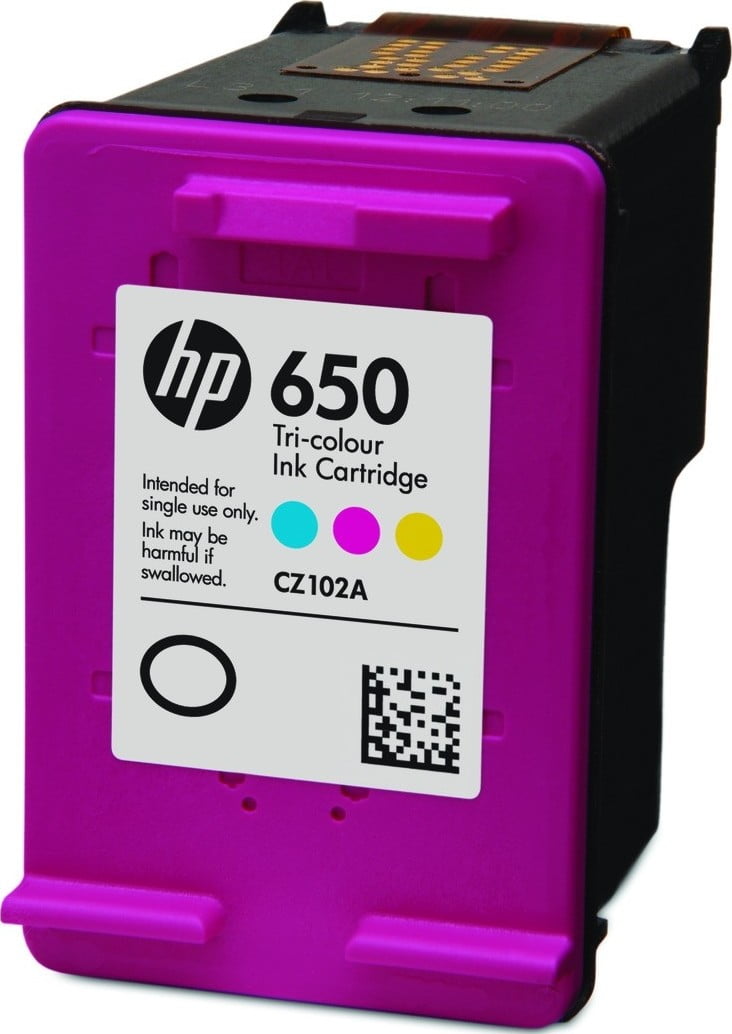 HP 650 Tri-color Original Ink Advantage Cartridge CZ102AE - PC Circle