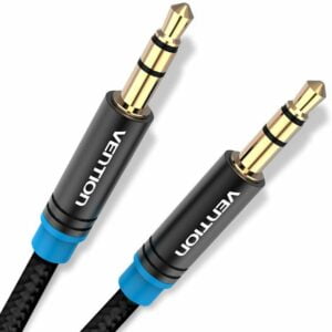 Vention AUX Audio Cable (3.5mm Jack  Male to Male // 1.5M // Black) [P350AC150-B-M] - Image 2