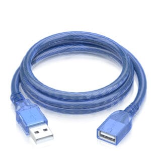 USB 2.0 Extension Cable USB Male to Female Data Cable Transparent (1.5M) - Image 2