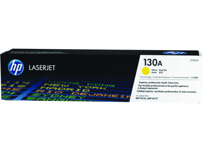 HP 130A Yellow Original LaserJet Toner Cartridge CF352A replacement cartridges