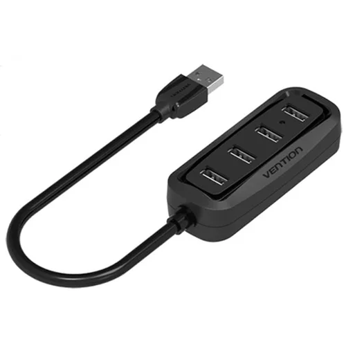 Vention 4 ports USB2.0 HUB 1M Black (VAS-J43-B100)