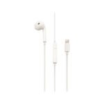 Porodo Soundtec Stereo Mono / Single Earphone Lightning Connector with High-Clarify Mic - White [ PD-LMNEP-WH ]