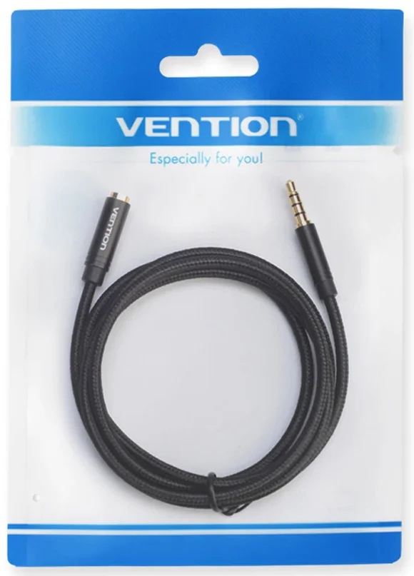 Vention Aux Extension Cable (3.5mm Jack Male to 3.5mm Female // 3M // Black) [BHBBI] - Image 3