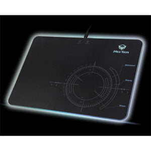 Meetion glowing LED Gaming Mouse Pad { Micro textured surface / Non Slip rubber base / Optimized for all sensitivity settings and sensors } MT P010