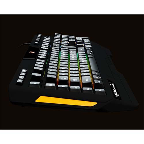 Meetion USB Gaming Keyboard { Full color backlight / separate macro recording buttons / comfortable palm / multimedia control buttons } MT - K9420