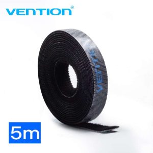 Vention Cable Tie 5M Cable Management / Cable Organizer (Black) -KAABJ