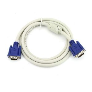 E.net VGA White Cable (D-Sub 15-pin male to male) 1.5M
