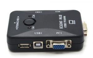 KVM Switch 2 Port Black USB Kit - Image 5