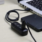 Vention 4 ports USB2.0 HUB 1M Black (VAS-J43-B100)