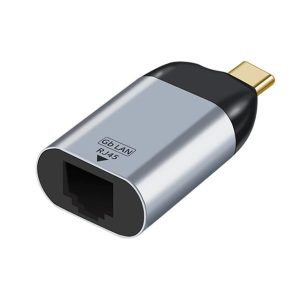 USB type-c to RJ adapter { Support 10/100/1000 Mbps baud rate }