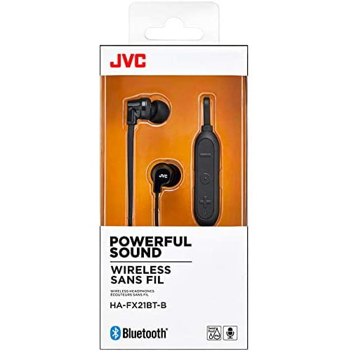 JVC Wireless Bluetooth Headphones HA-FX21BT-B