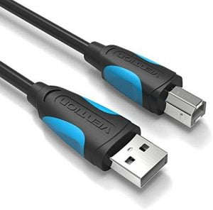 Vention USB Printer Cable USB A to USB B - 1 Meter - Black color - VAS-A16-B100