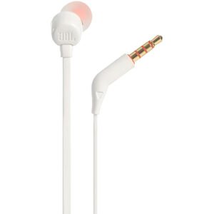 JBL TUNE 110 Wired IN-EAR HEADPHONES WITH MIC (WHITE)