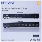 MT VIKI - HDMI 8 Ports Splitter { 4K@60HZ // compact metal housing // Support HDR // power adapter included } [ MT-SP148 ]