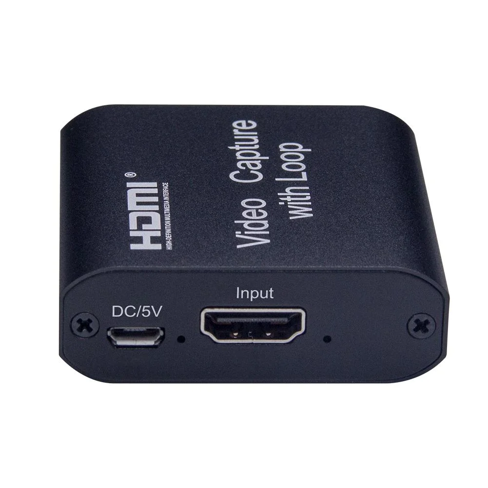 External Graphics Capture Card HDMI to USB 2.0 4K input FHD output (1080p/30fps) / Video Recorder Box For Live Streaming / HDMI Digital Converter / video capture with loop out - Image 2