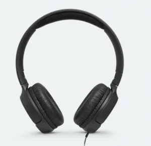 JBL Tune500 Black Wired On-Ear Headphones (JBLT500BLKAM)