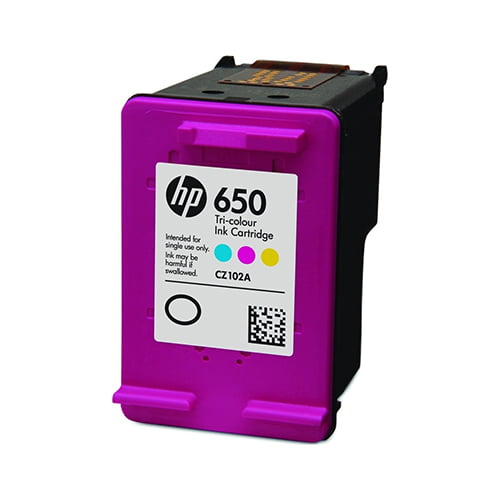HP 650 Tri-color Original Ink Advantage Cartridge CZ102AE