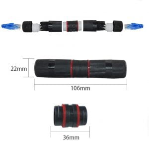 GENATA Waterproof RJ45 Ethernet Network Cable Extender Outdoor [GNT-5303] - Image 2