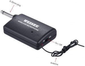 WEISRE WIRELESS MICROPHONE SYSTEM VHF Black {DM-3308A} - Image 4