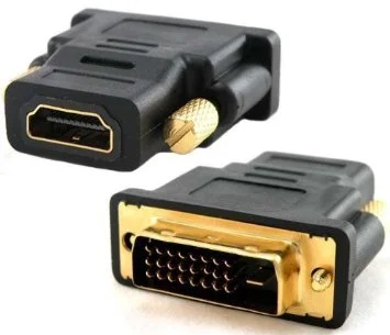 8 in (20cm) HDMI to DVI Adapter, DVI-D to HDMI (1920x1200p), 10 Pack, HDMI  Male to 24 Pin DVI-D Female, Digital Monitor Adapter Cable M/F, HDMI to DVI