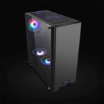 Huntkey GS500C Computer Case { Support ATX M-ATX ITX Motherboard / Water Cooling Air Cooling / Heat Dissipation with Acrylic Side Plate }