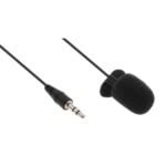 KUBITE MINI CLIP-ON WIRED MICROPHONE 3.5mm Jack 1 meter (Black) {MC29BK}