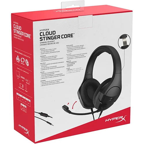 HyperX Cloud Stinger Core Gaming Headset for PC, Xbox One, PlayStation 4, Nintendo Switch Over-ear Wired Headset with Mic ( HX-HSCSC2-BK/WW )