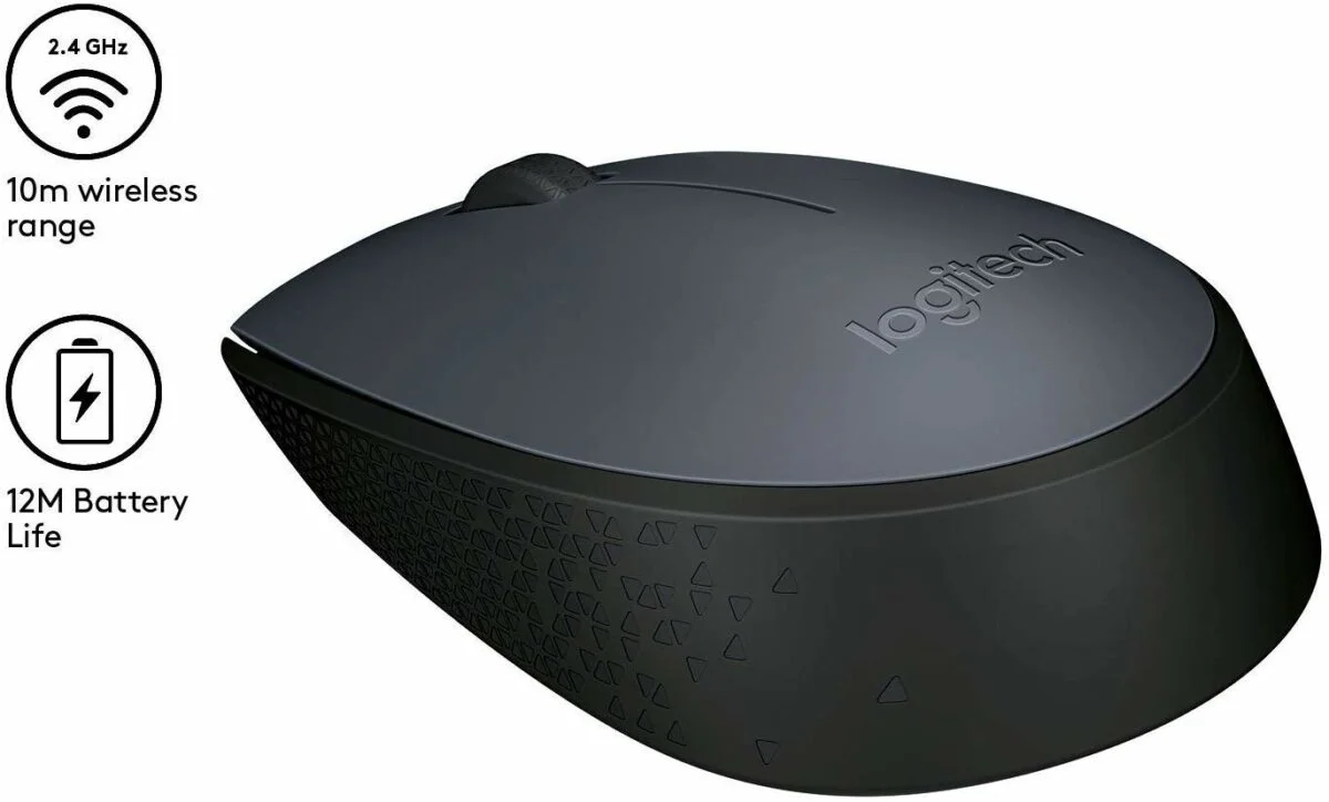Logitech M170 Wireless Mouse (Dark Grey) {910-004642} - Image 4