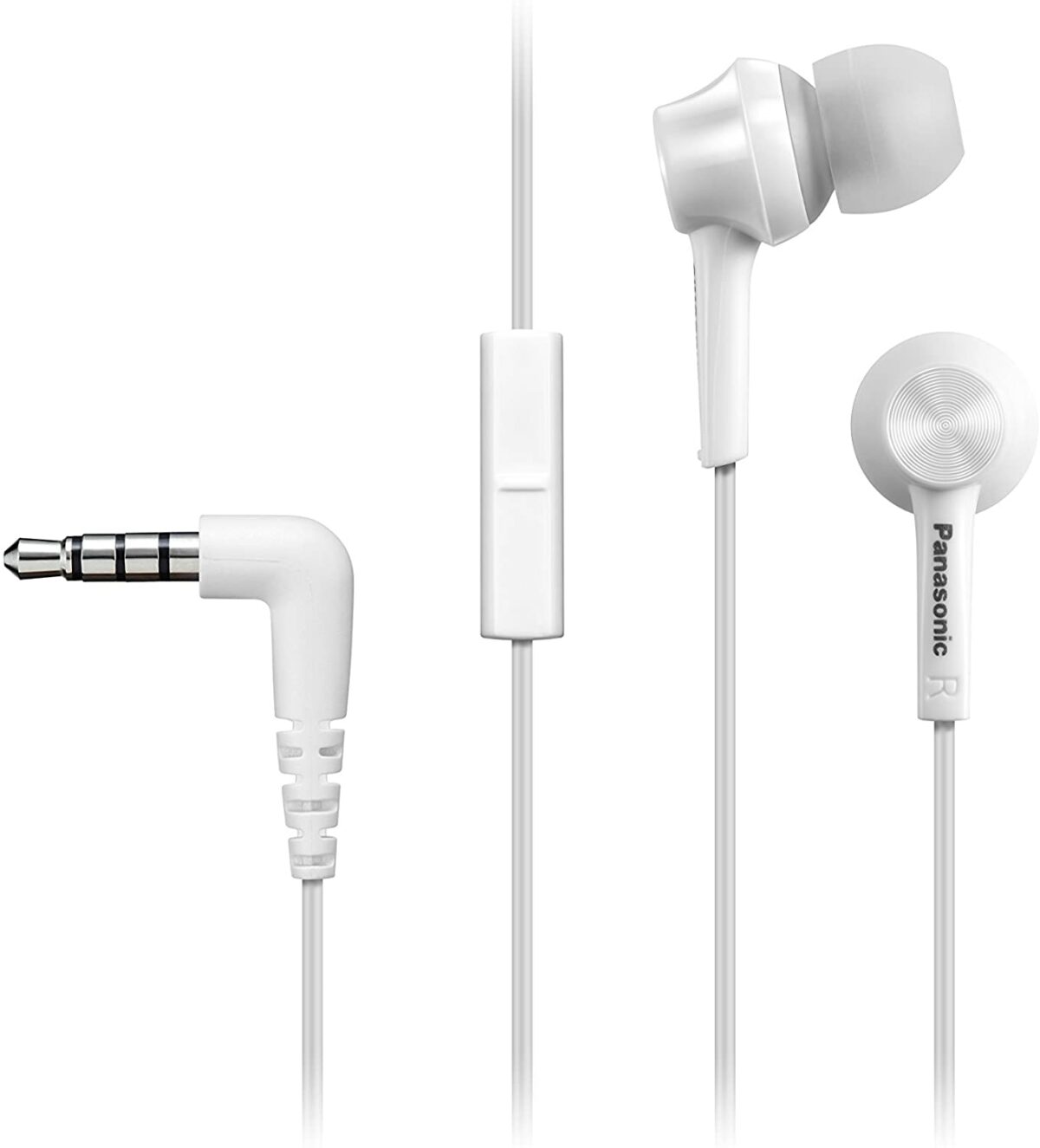 Panasonic  Canal Type in-Ear Headphones White 3.5mm Jack ( RP-TCM115-W ) - Image 1