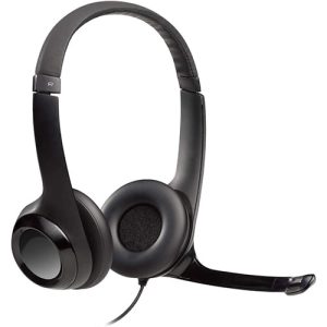 Logitech USB Headset with Noise Cancelling Mic IN-LINE CONTROLS (H390) / Black