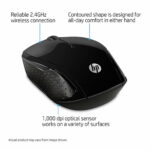 HP Wireless Mouse 200 { 1000 dbi / 2.4GHz wireless connection / black color } X6W31AA