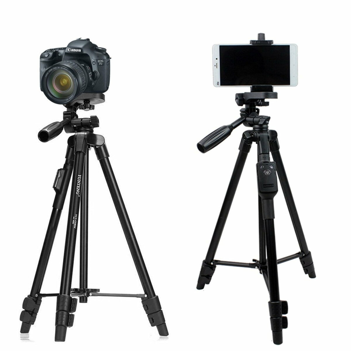 YUNTENG VCT-5208 Tripod for Mobile and Camera With Bluetooth Remote Control Shutter For Mobile Phones, DSLR, and Sports Cameras -[VCT-5208] - Image 2