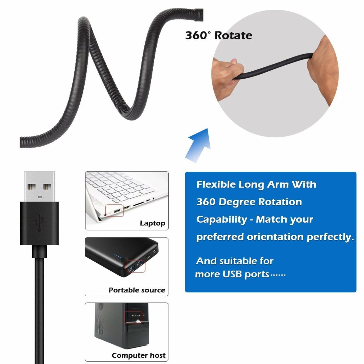 Young Player Ring Light LED Lamp with Phone Holder (3-Light Mode // 9-Level Brightness) [XWJ-1804] - Image 2