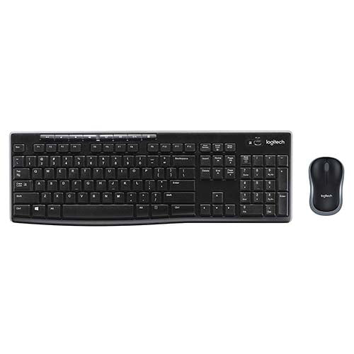 Logitech Wireless Combo MK270 Mouse and Keyboard (Black) [920-004519]