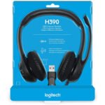 Logitech USB Headset with Noise Cancelling Mic IN-LINE CONTROLS (H390) / Black