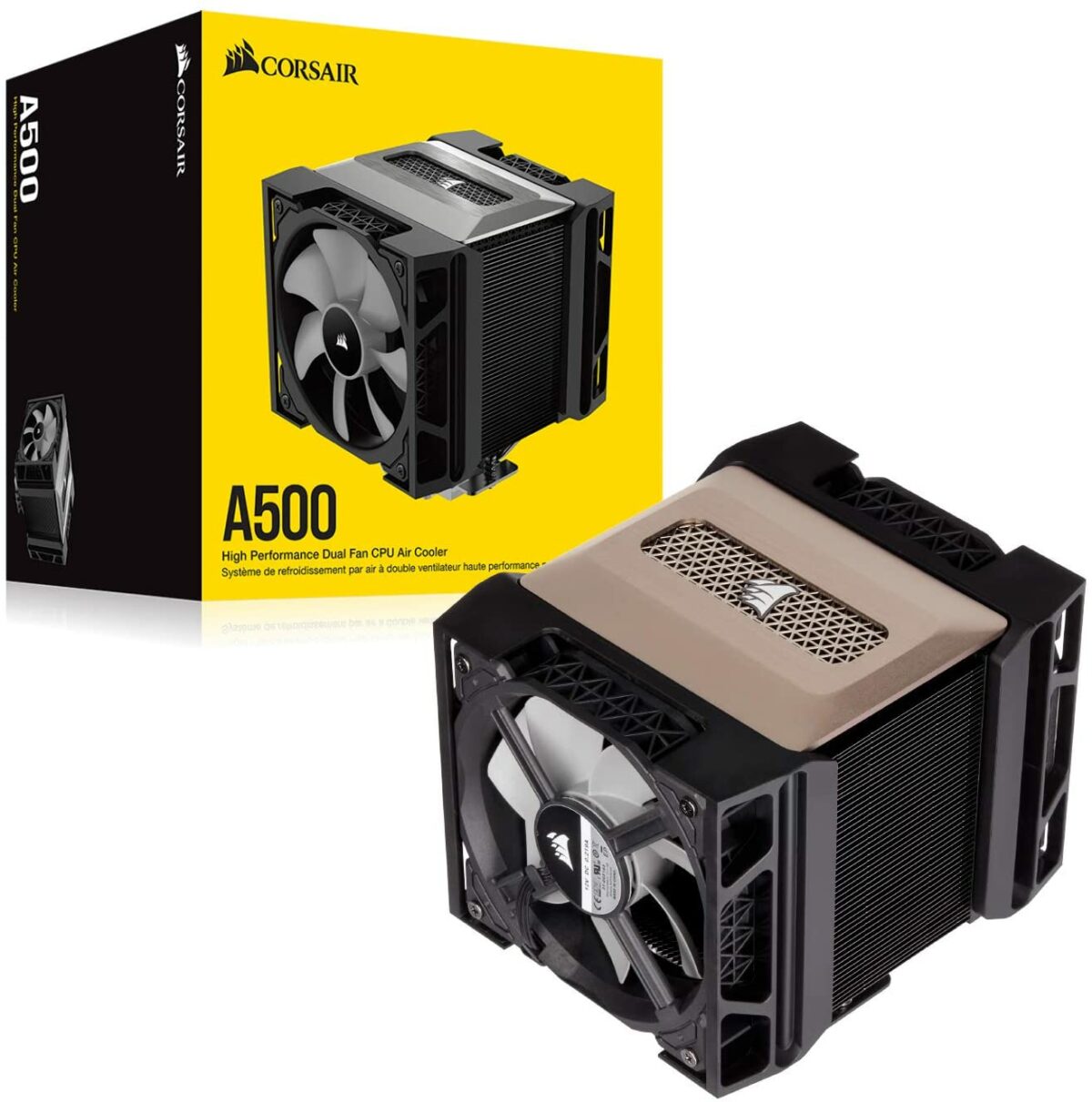Corsair A500 High Performance Dual Fan CPU Cooler - [ CT-9010003-WW ] - Image 1