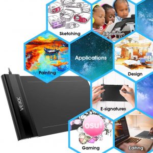 VEIKK Graphic Drawing Tablet S640 (6 x 4) inch Digital Pen Tablet with Battery-Free Passive Stylus - Image 6