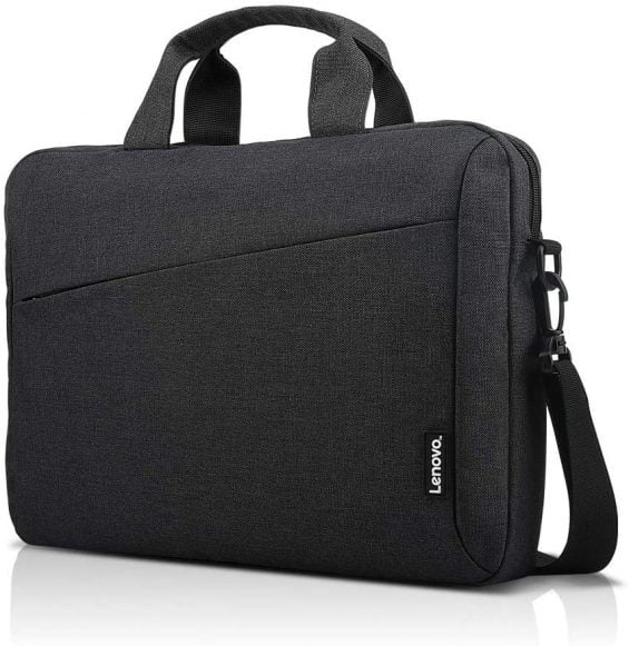 Lenovo Laptop Shoulder Bag T210, 15.6-Inch Laptop or Tablet, Sleek, Durable and Water-Repellent Fabric, Lightweight Toploader, Business Casual or School (Black) - [GX40Q17229]
