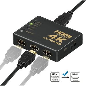HDMI Switch 5 ports 4K SY-501 with remote - Black - Image 3