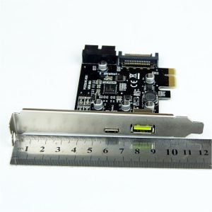 PCI to USB 3.1 Type-C and Quick Charging Port,PCI Express Card with 15-Pin SATA Power Connector and 19-Pin Connector Superspeed 5 Gbps for Windows 7/8/8.1/10 & 32-64Bit LINUX - Image 4