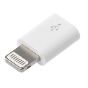 Micro-USB Female To Lightning (8 Pin) Male Converter Adapter for (iPhone 5 // 5s // 6 // 6s // 7 // 8plus // X) - Image 2