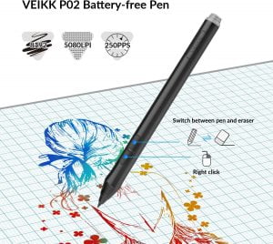 VEIKK Graphic Drawing Tablet A15 Pro (10 x 6) inch Digital Pen Tablet with Battery-Free Passive Stylus with 12 Hotkeys - Image 3