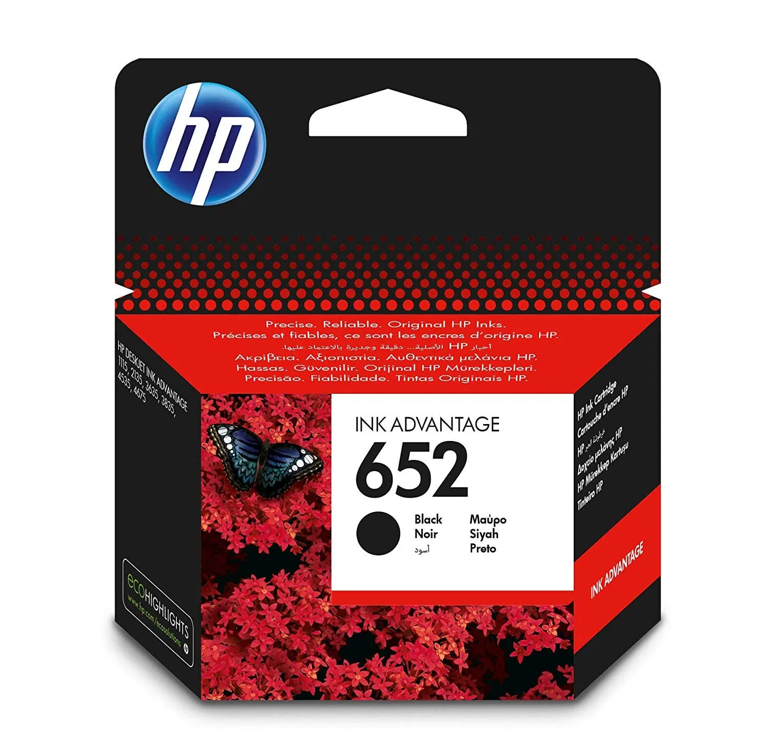 818stpy2EL._SL1500_31Jul191634 HP 652 Black Original Ink Cartridge F6V25AE