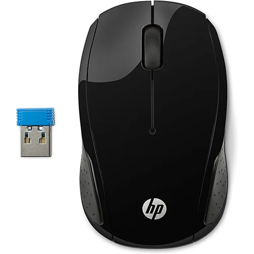 HP Wireless Mouse 200 { 1000 dbi / 2.4GHz wireless connection / black color } X6W31AA