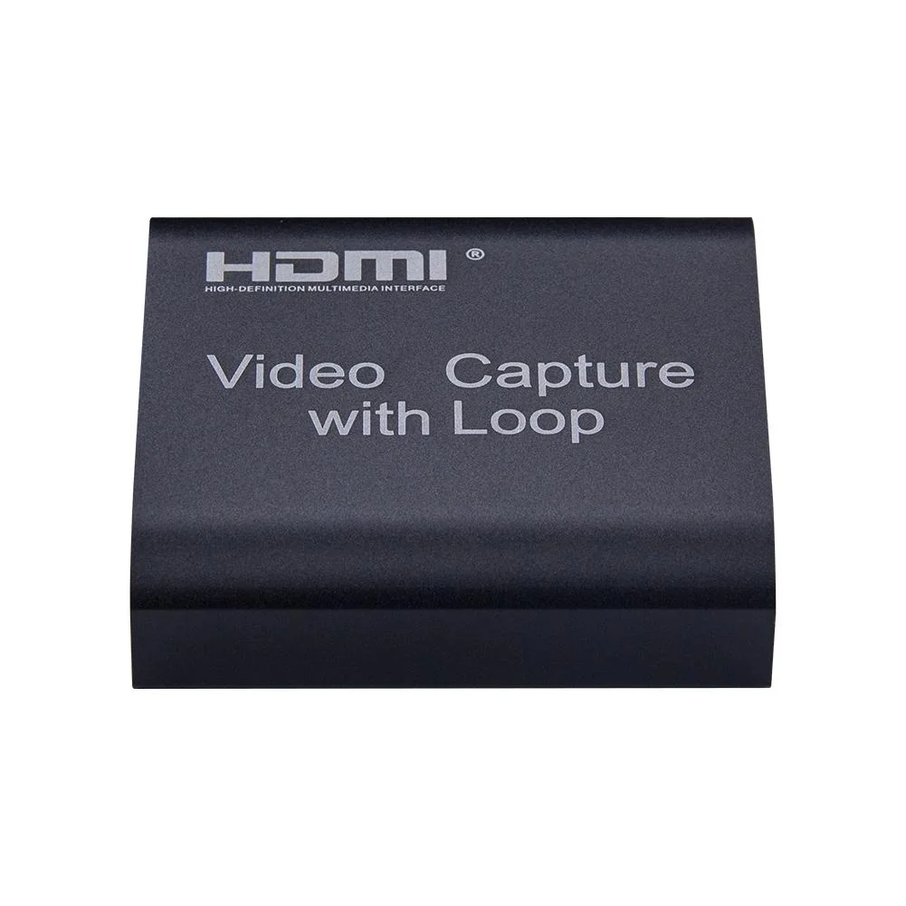 External Graphics Capture Card HDMI to USB 2.0 4K input FHD output (1080p/30fps) / Video Recorder Box For Live Streaming / HDMI Digital Converter / video capture with loop out - Image 1