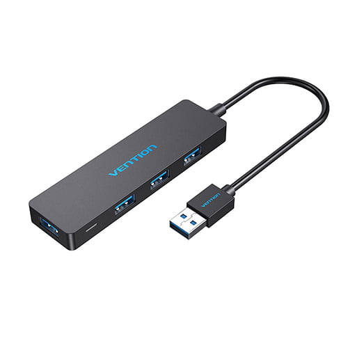 Vention USB3.0 HUB 4 Ports ultra slim 0.15M Black - CHKBB