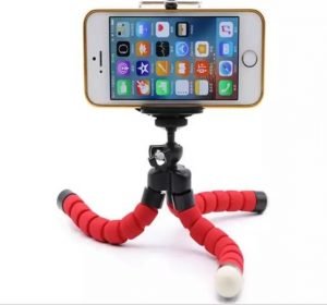 Tripod with flexible legs and Bluetooth Remote (BlackRed) - Image 4