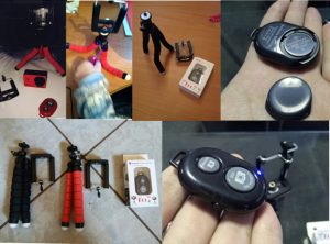 Tripod with flexible legs and Bluetooth Remote (BlackRed) - Image 3